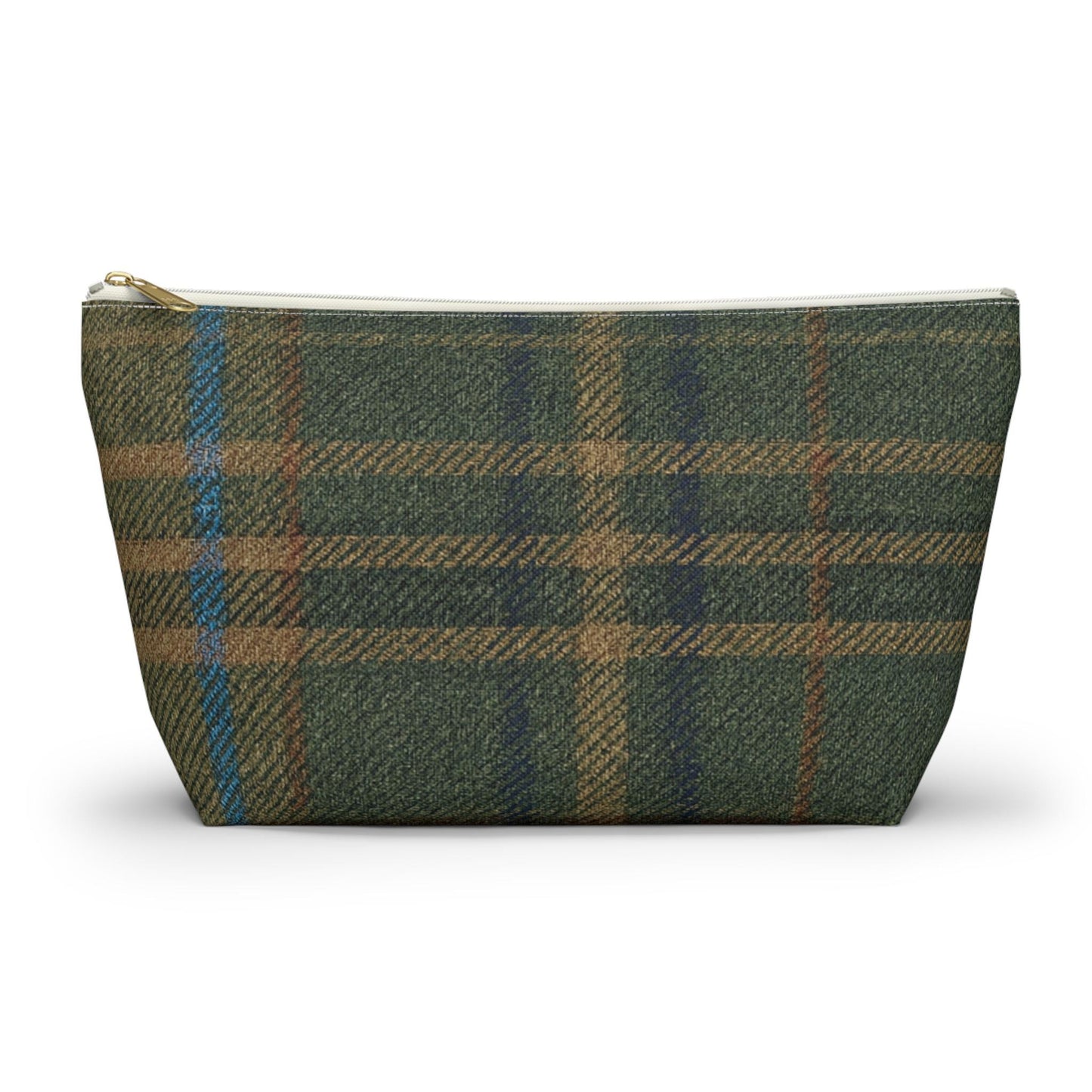 Plaid Accessory Pouch, Make-up Bag, School Supplies Case, Weekend Trip Essential Carryall