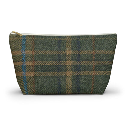 Plaid Accessory Pouch, Make-up Bag, School Supplies Case, Weekend Trip Essential Carryall