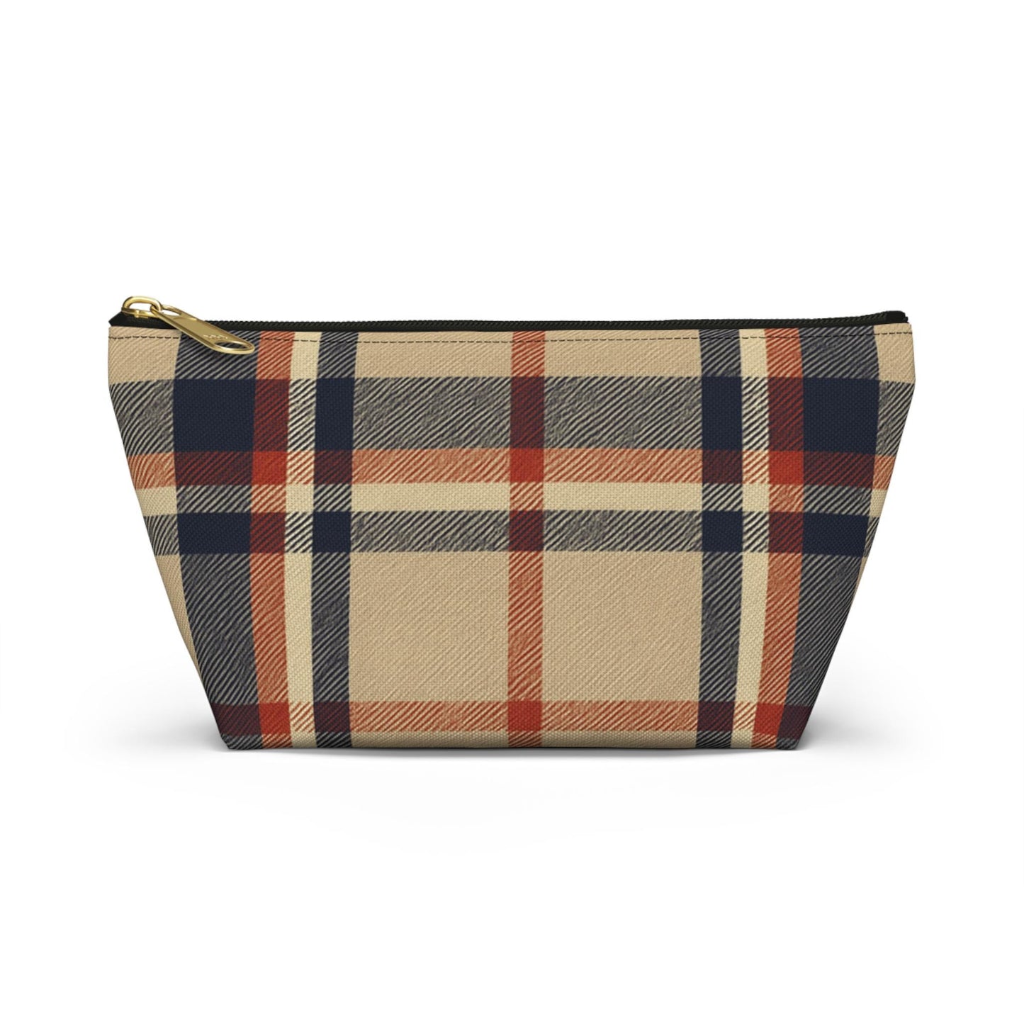 Plaid Accessory Pouch, Make-up Bag, School Supplies Case, Weekend Trip Essential Carryall