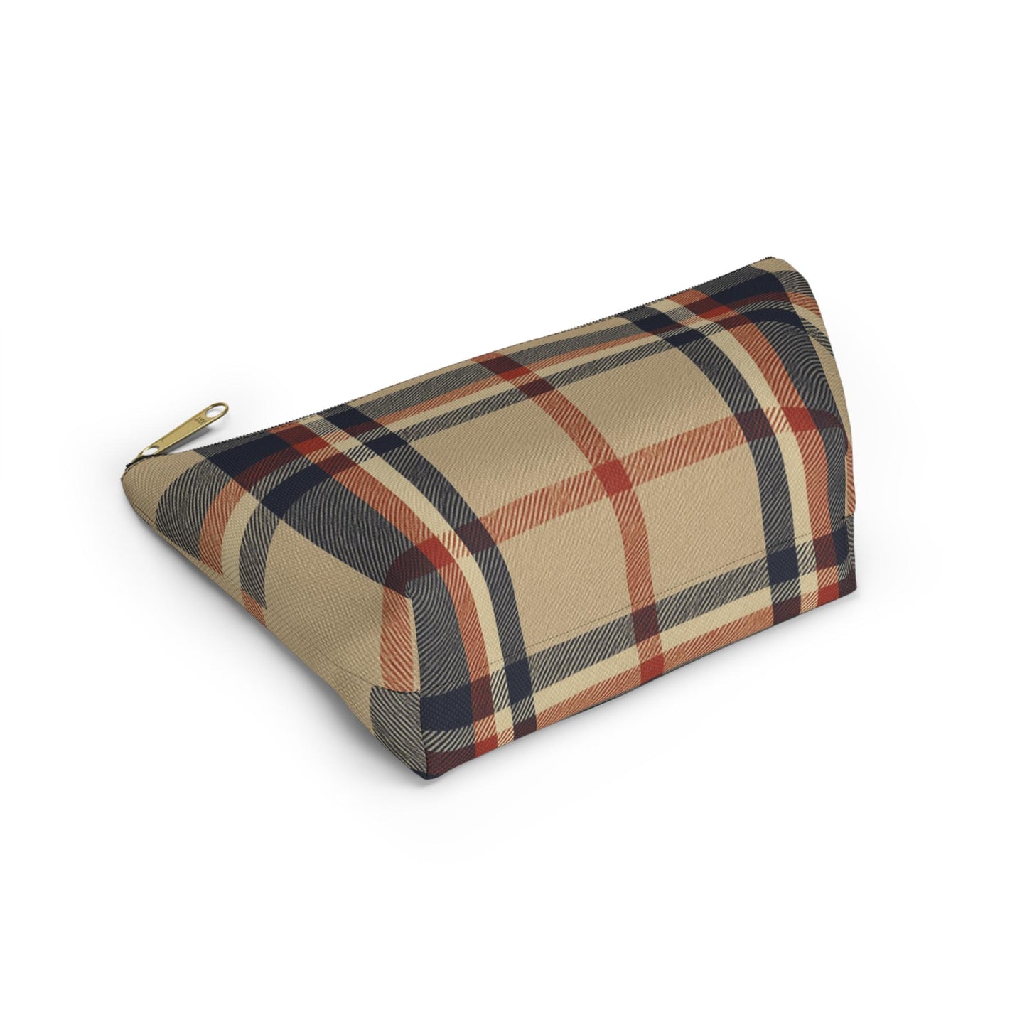 Plaid Accessory Pouch, Make-up Bag, School Supplies Case, Weekend Trip Essential Carryall