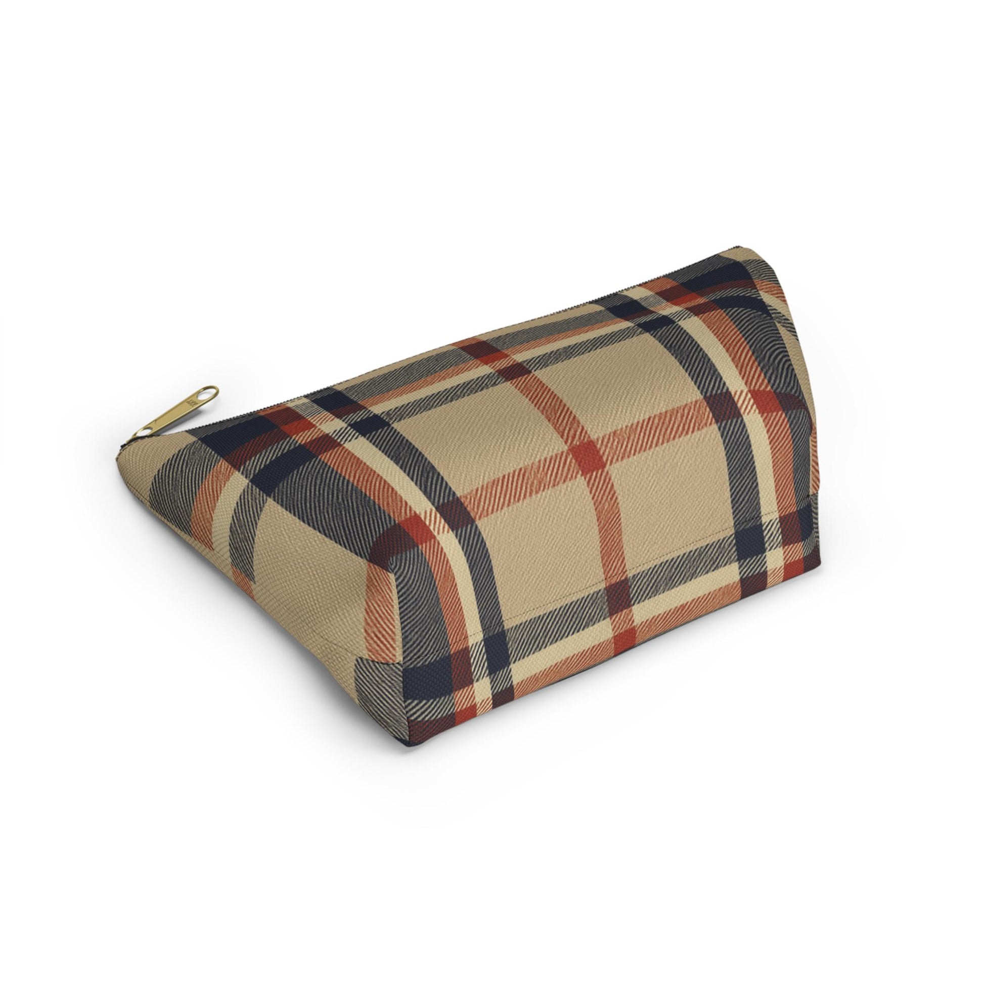 Plaid Accessory Pouch, Make-up Bag, School Supplies Case, Weekend Trip Essential Carryall