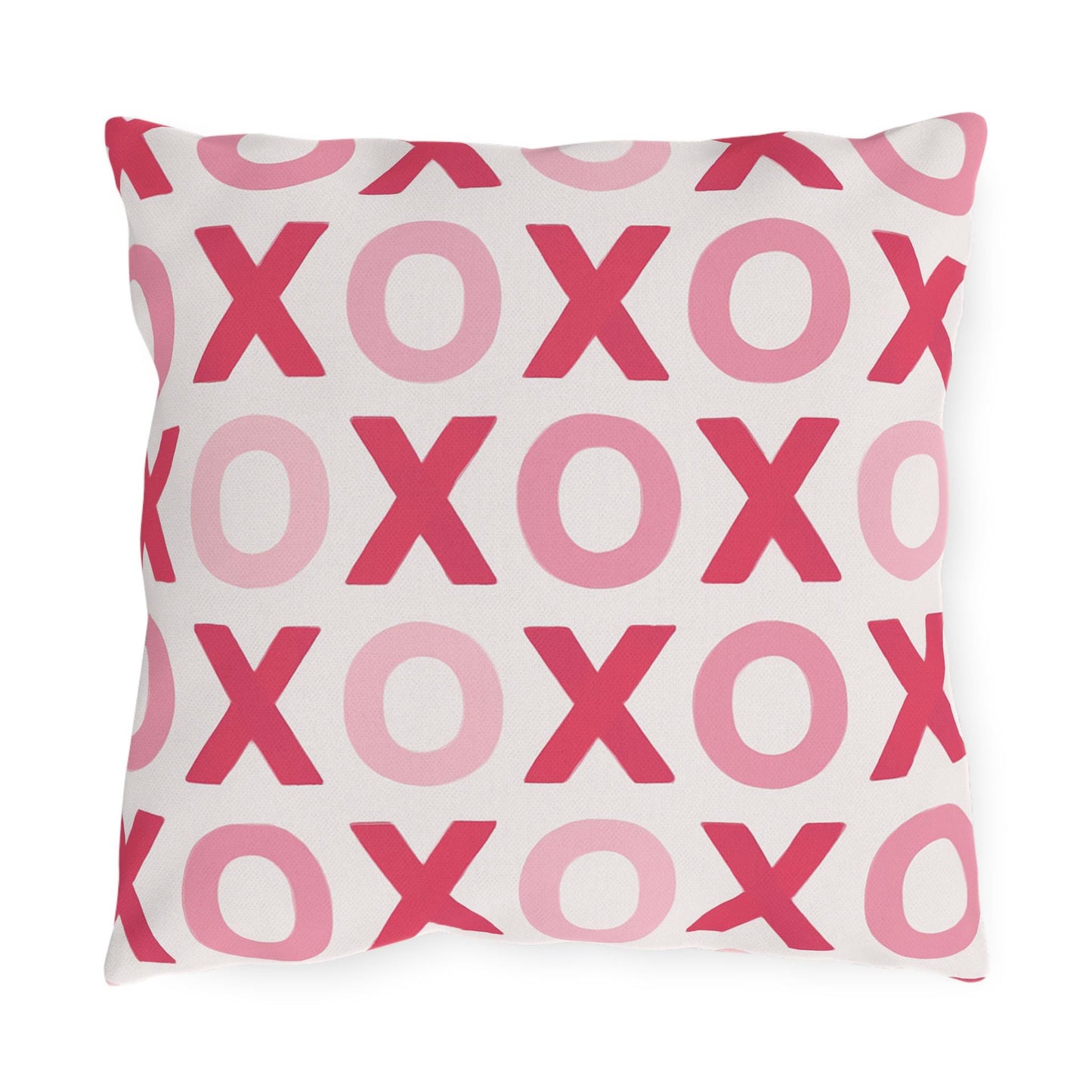 Valentines Day Outdoor Pillows, XOXO Decorative Pillow, Love Sofa Cushion, Cute Heart Accent Pillow, Romantic Patio Pillow