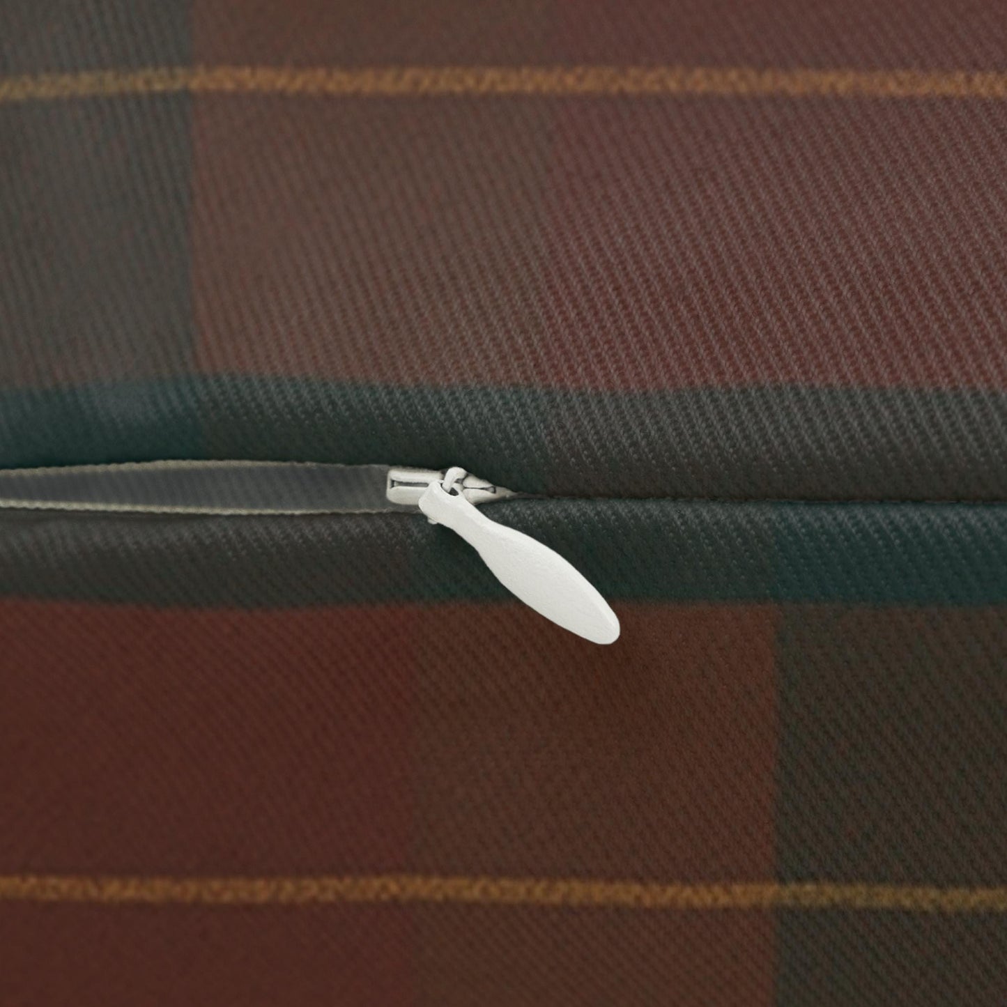 Lumbar Pillow, USA Fall Plaid Flag Decor, American Theme Throw Cushion, Autumn Home Accent, Patriotic Gift, Spun Polyester Pillow Cover