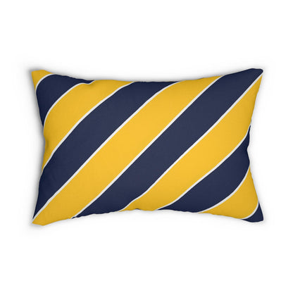 School League Spun Polyester Lumbar Pillow - Office and Home Decor, Throw Pillow, Family Home Decor, School Pride, Classic Prep Style