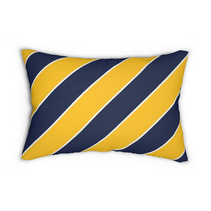 School League Spun Polyester Lumbar Pillow - Office and Home Decor, Throw Pillow, Family Home Decor, School Pride, Classic Prep Style