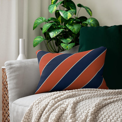 School League Spun Polyester Lumbar Pillow - Office and Home Decor, Throw Pillow, Family Home Decor, School Pride, Classic Prep Style