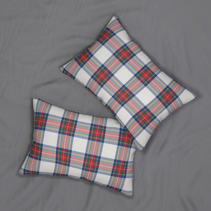 Fall Plaid Lumbar Pillow, Holiday Decorative Throw Pillow, Cozy Lumbar Cushion, Thanksgiving Accent Pillow, Festive Lumbar Pillow Cover