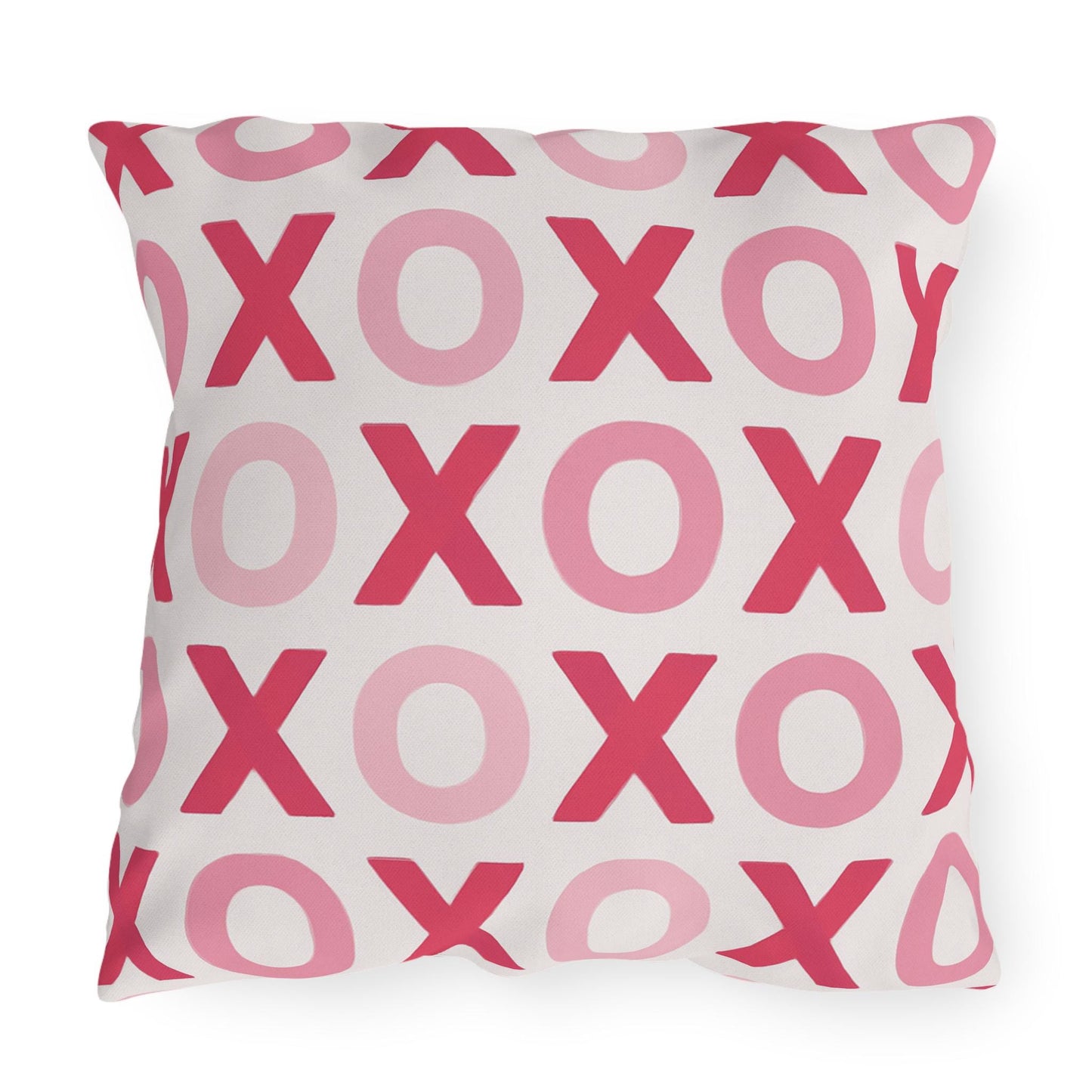 Valentines Day Outdoor Pillows, XOXO Decorative Pillow, Love Sofa Cushion, Cute Heart Accent Pillow, Romantic Patio Pillow