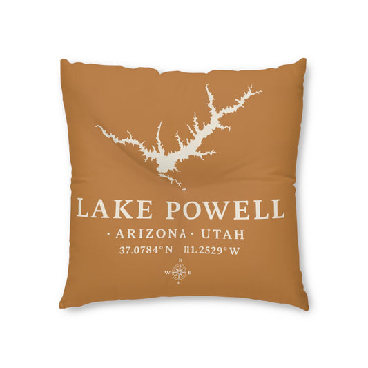 Lake Powell Lake House Tufted Floor Pillow | Square Floor Pillow
