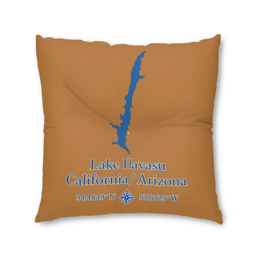 Lake Havasu Floor Pillow, Square | Lakehouse Decor, Nautical Accent