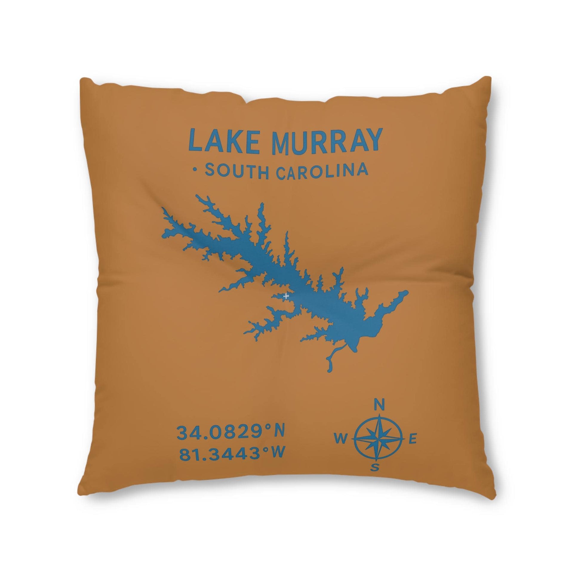 Lake Murray Lakehouse Floor Pillow Tufted Floor Pillow