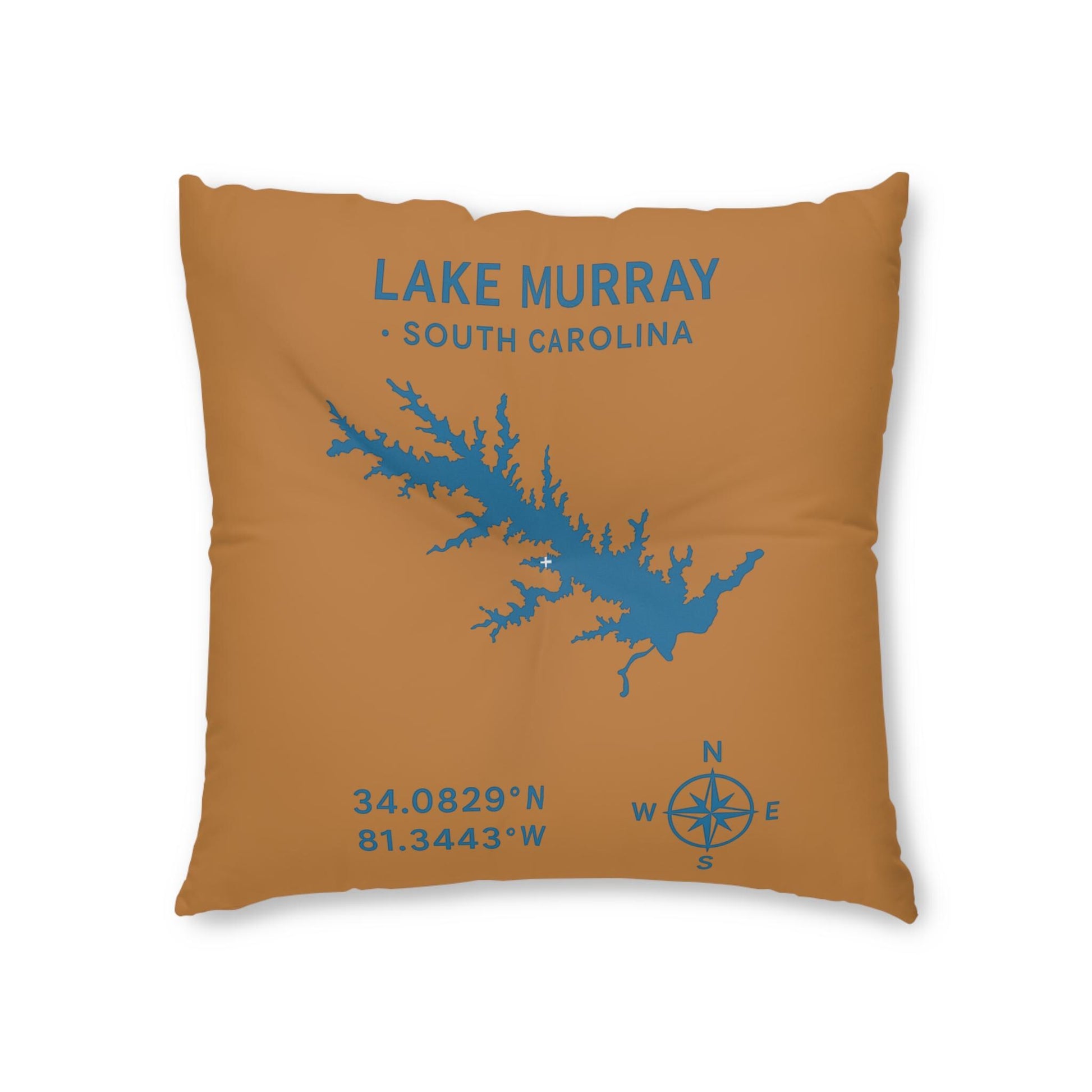 Lake Murray Lakehouse Floor Pillow Tufted Floor Pillow