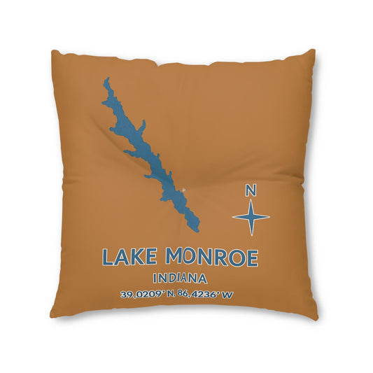 Lake Monroe Lakehouse Floor Pillow | Square Tufted Floor Pillow
