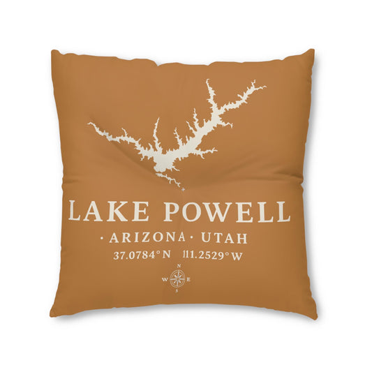 Lake Powell Lake House Tufted Floor Pillow | Square Floor Pillow
