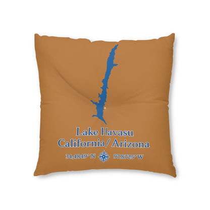Lake Havasu Floor Pillow, Square | Lakehouse Decor, Nautical Accent