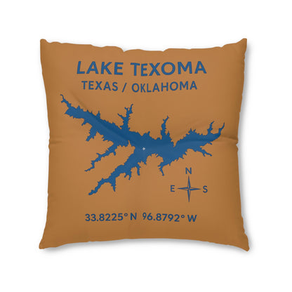 Lake Texoma Lakehouse Floor Pillow, Square | Nautical Cabin Decor