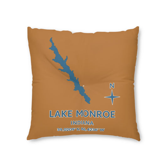 Lake Monroe Lakehouse Floor Pillow | Square Tufted Floor Pillow