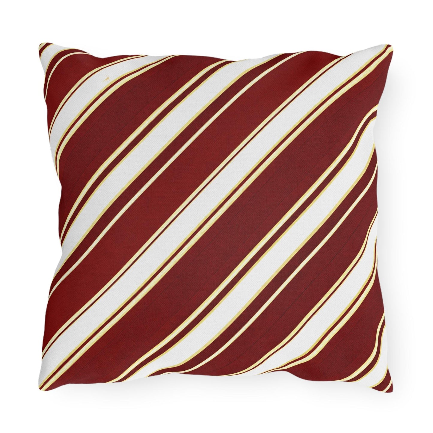 School Team Striped Outdoor Pillow | Team Colors, Sports Pride Throw Pillow