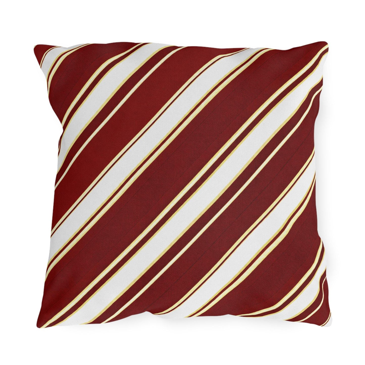 School Team Striped Outdoor Pillow | Team Colors, Sports Pride Throw Pillow