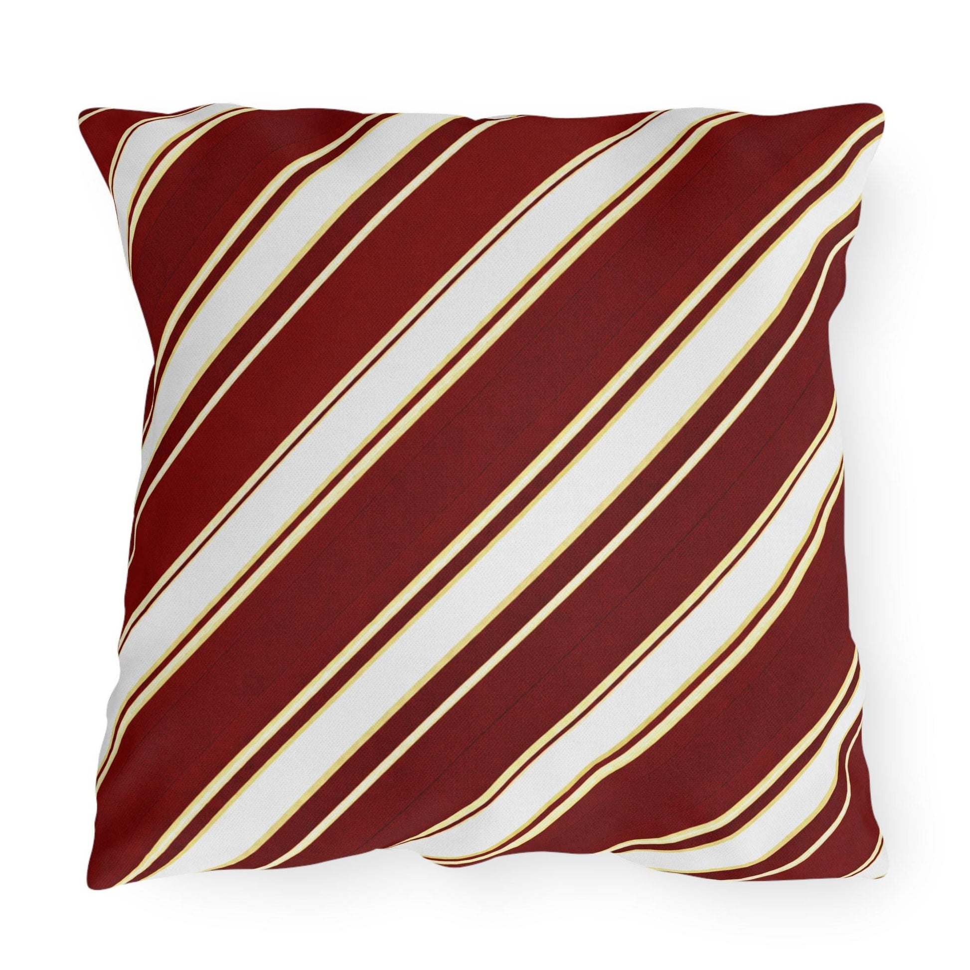 School Team Striped Outdoor Pillow | Team Colors, Sports Pride Throw Pillow