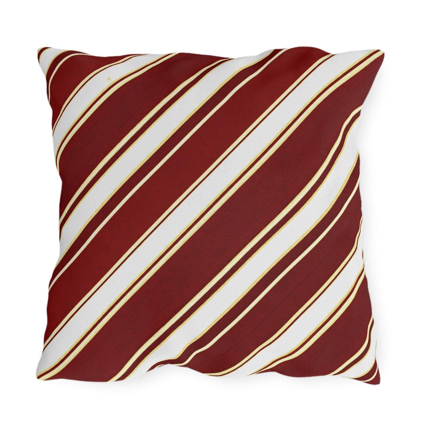 School Team Striped Outdoor Pillow | Team Colors, Sports Pride Throw Pillow