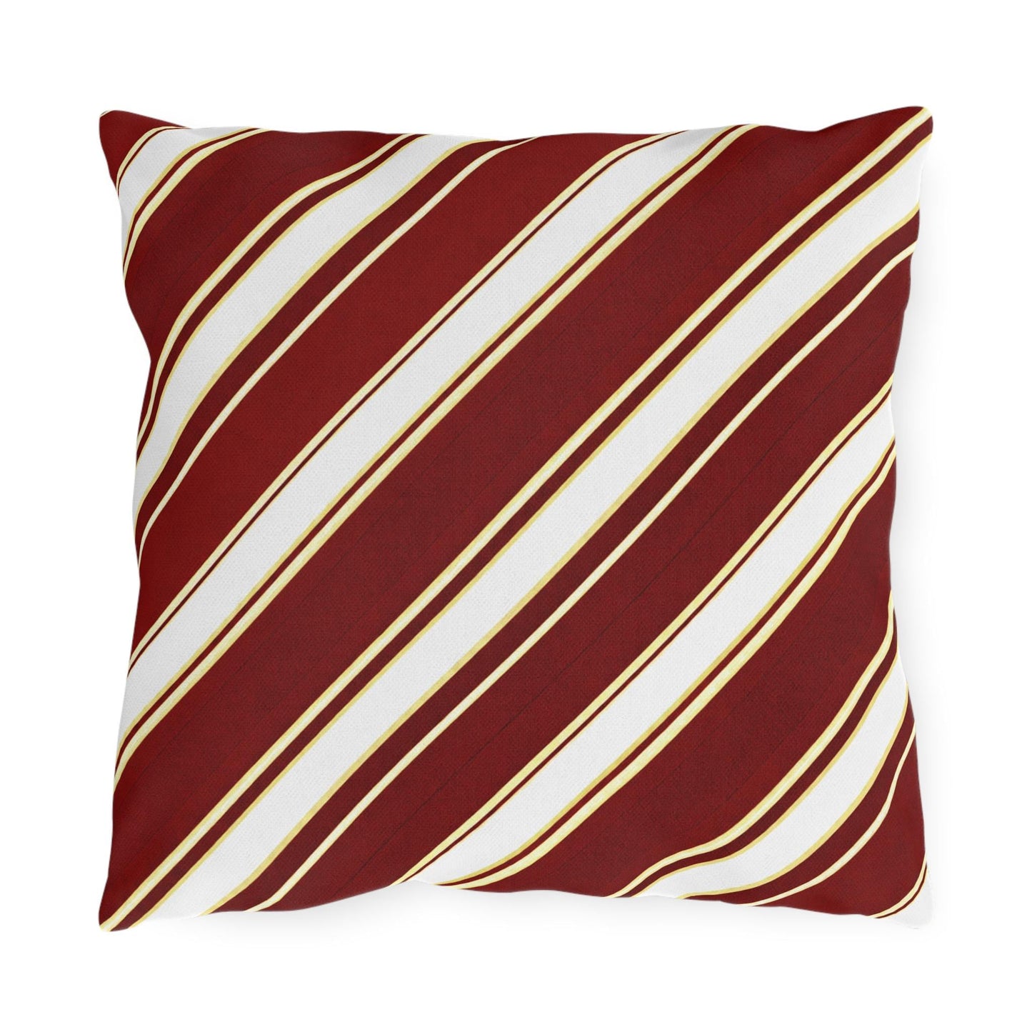 School Team Striped Outdoor Pillow | Team Colors, Sports Pride Throw Pillow