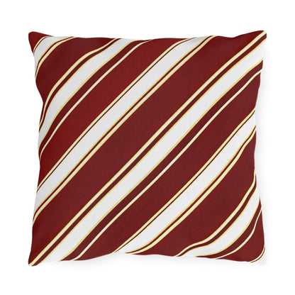 School Team Striped Outdoor Pillow | Team Colors, Sports Pride Throw Pillow