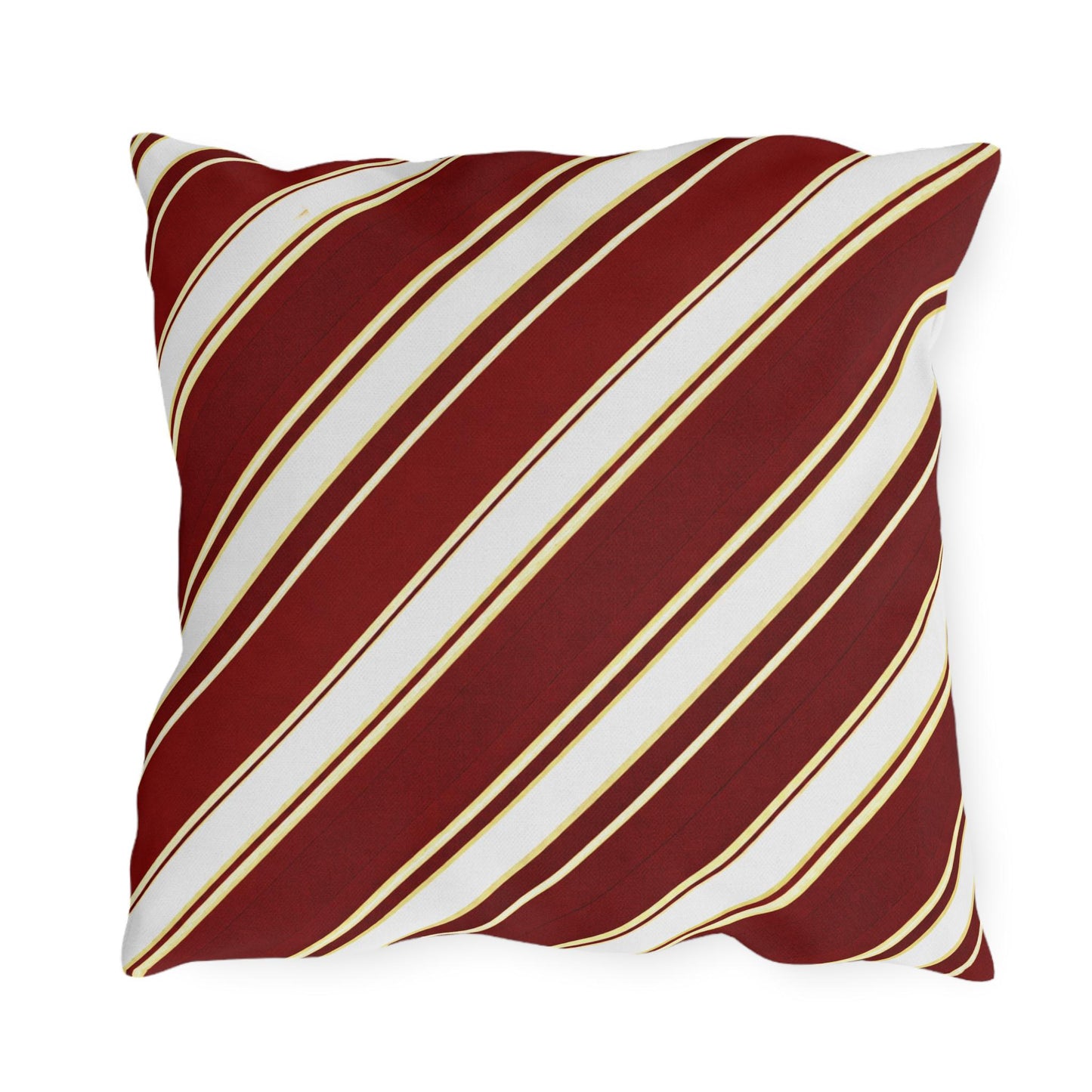 School Team Striped Outdoor Pillow | Team Colors, Sports Pride Throw Pillow