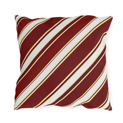 School Team Striped Outdoor Pillow | Team Colors, Sports Pride Throw Pillow