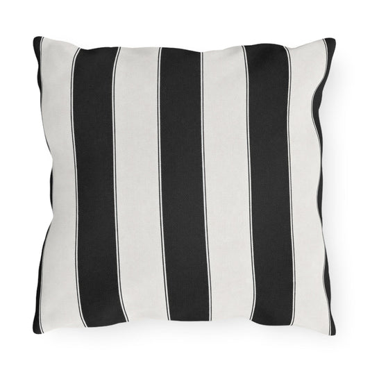 Cabana Stripe Poolside Resort Pillow | Outdoor Pillows | Coastal Patio Cushion