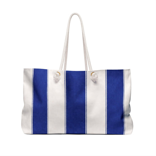 Cabana Poolside Stripe Resort Weekender Bag | Beach Tote for Towels, Makeup, Phone & Magazines