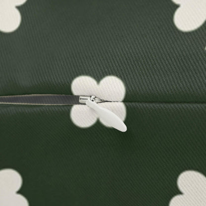 Shamrocks Throw Lumbar Pillow. Great for Saint Patrick Day. Lucky Pillow