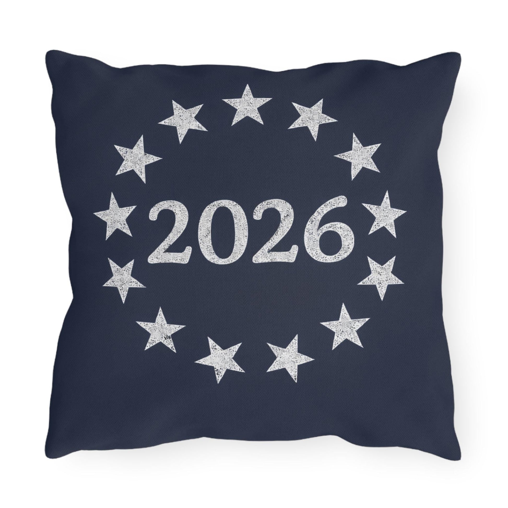 Betsy Ross 13-Star Flag Outdoor Pillow | Patriotic Americana Poolside Throw