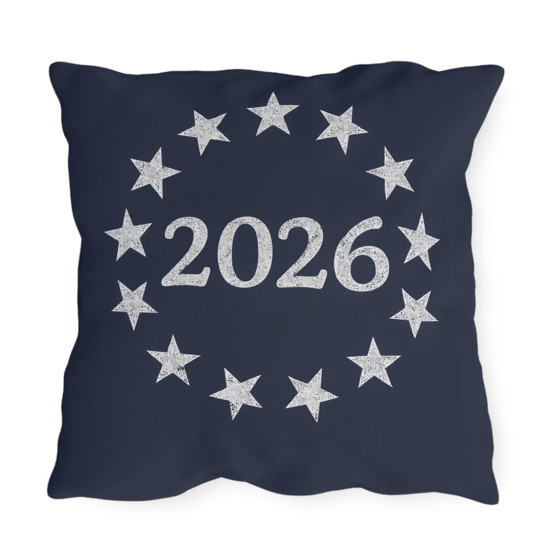 Betsy Ross 13-Star Flag Outdoor Pillow | Patriotic Americana Poolside Throw