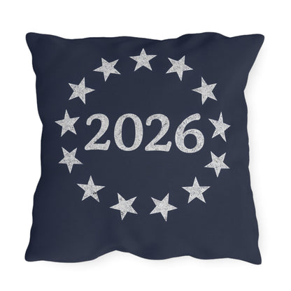 Betsy Ross 13-Star Flag Outdoor Pillow | Patriotic Americana Poolside Throw