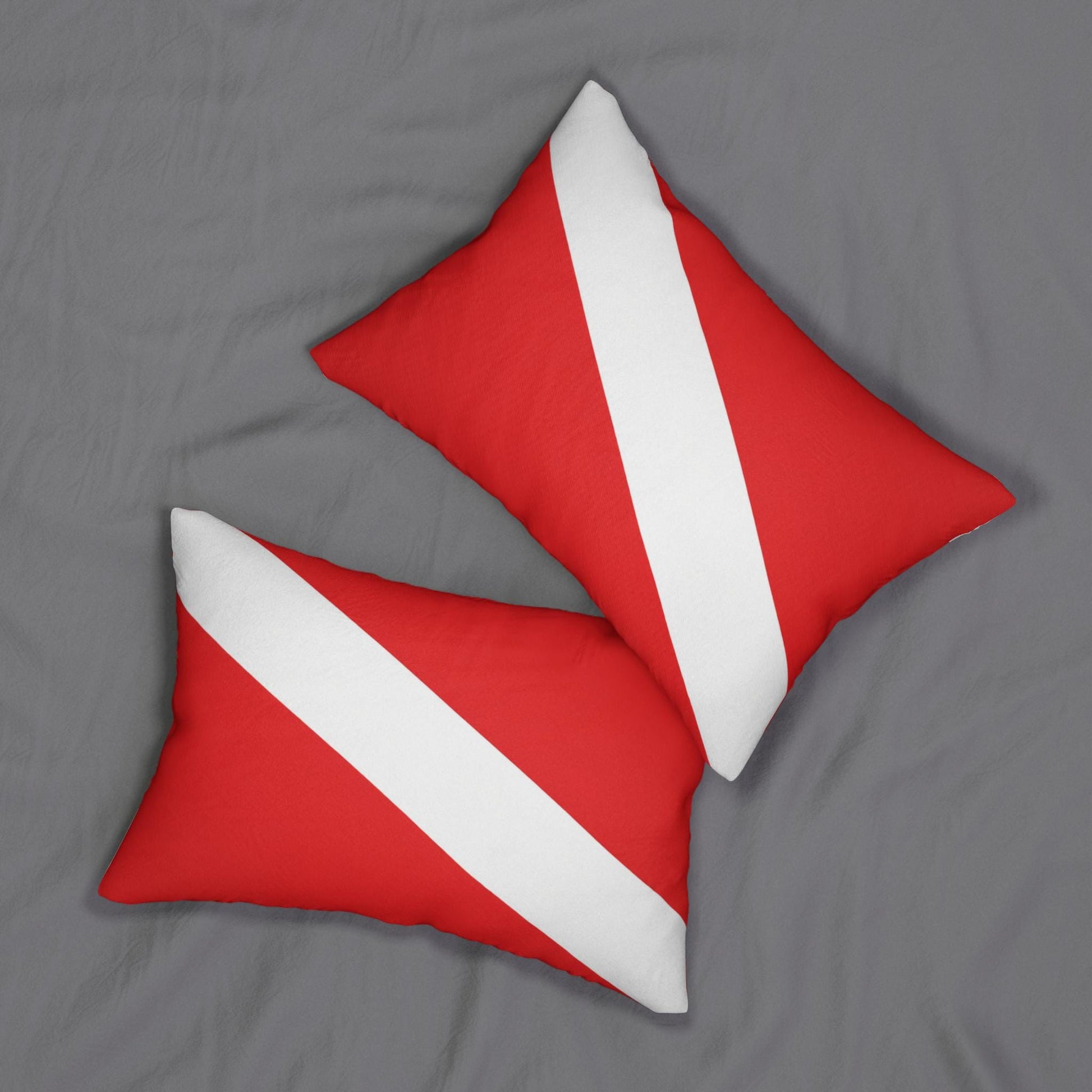 Diver Down Flag Lumbar Pillow | 20x14 Scuba Diving Decor