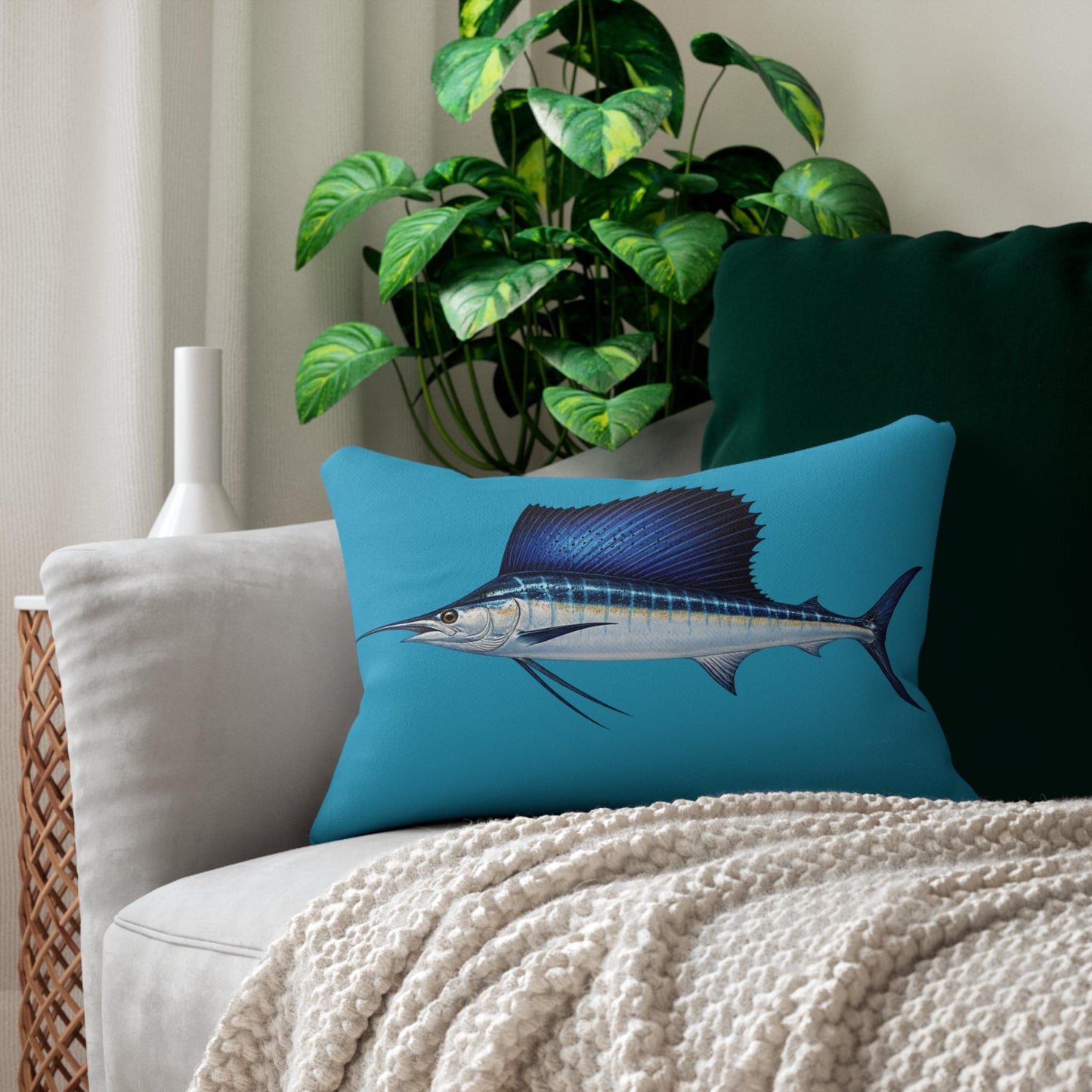Custom Catch & Release Fishing Pillow personalized angler keepsake | custom name, species, date