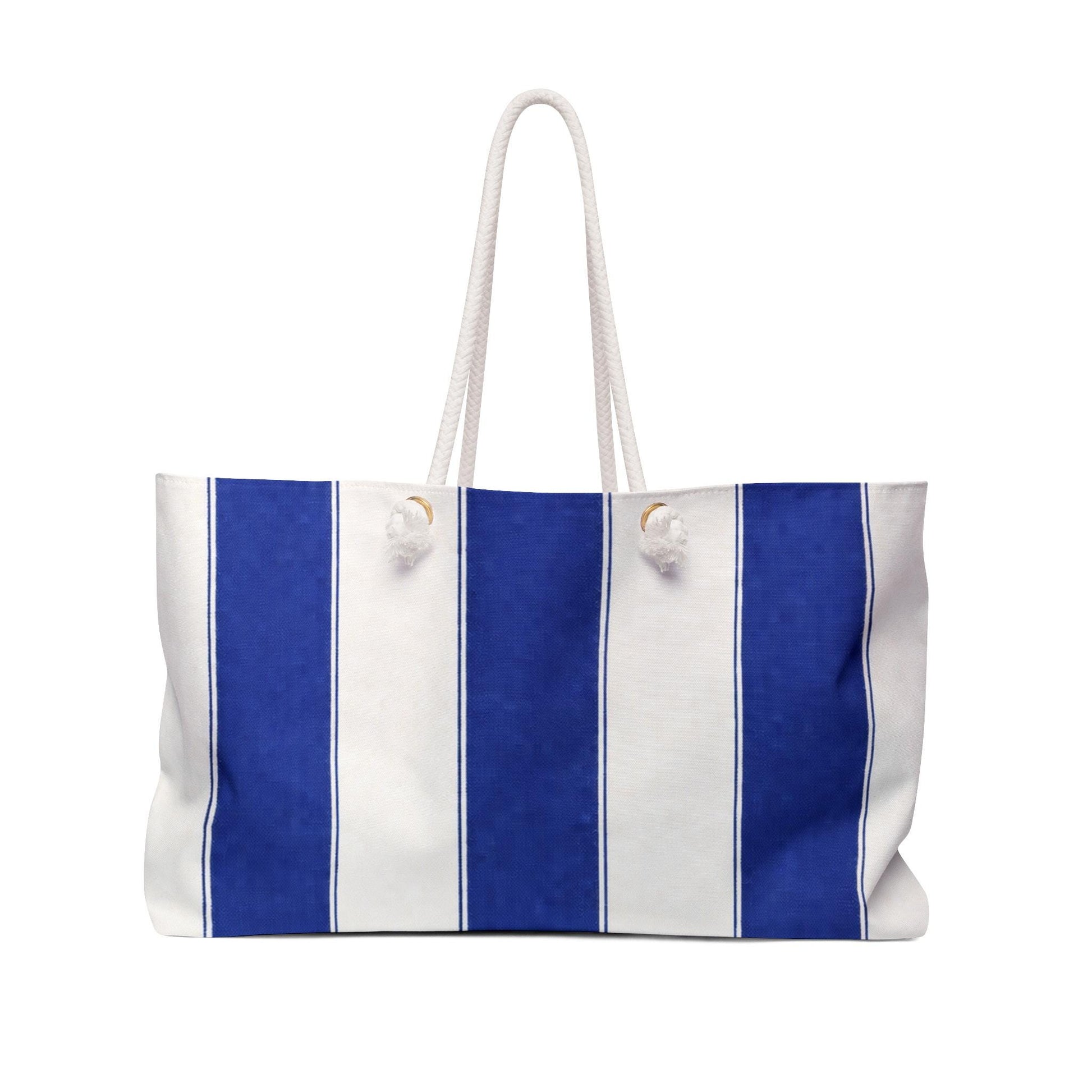Cabana Poolside Stripe Resort Weekender Bag | Beach Tote for Towels, Makeup, Phone & Magazines
