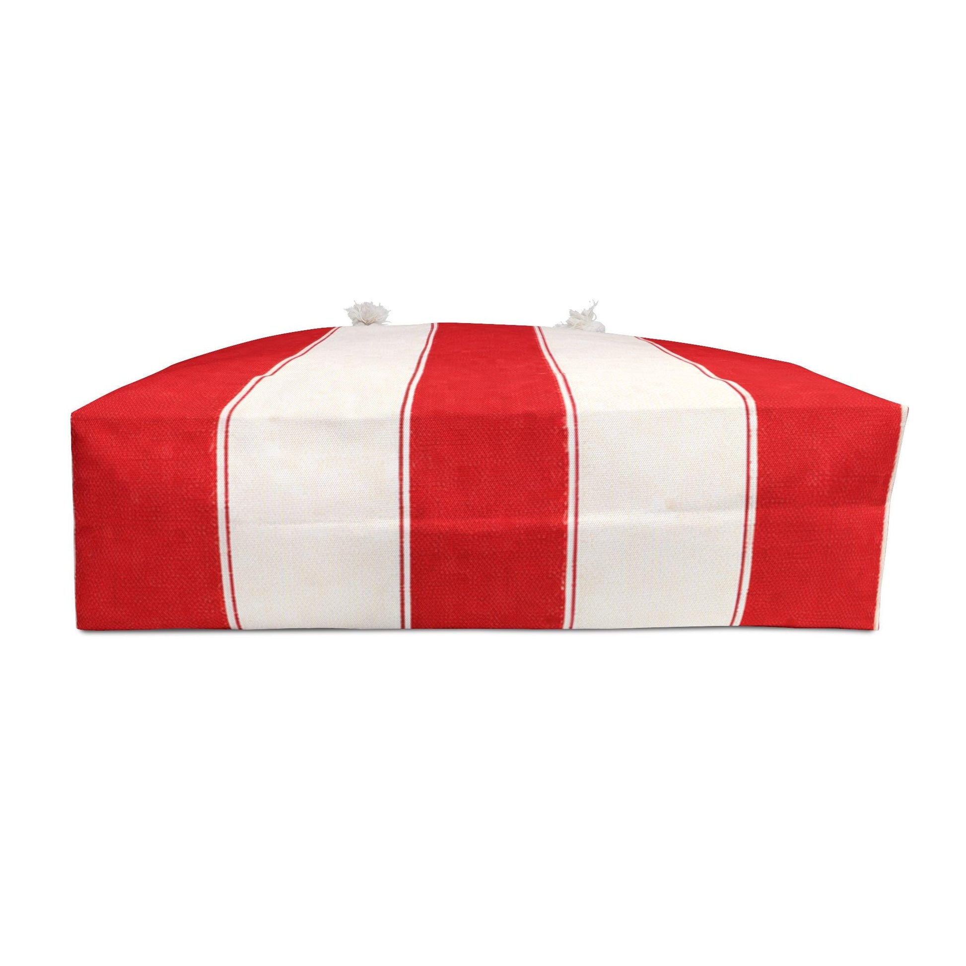 Cabana Poolside Red Stripe Resort Weekender Bag | Beach Tote for Towels, Makeup, Phone & Magazines