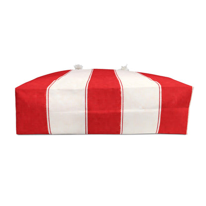 Cabana Poolside Red Stripe Resort Weekender Bag | Beach Tote for Towels, Makeup, Phone & Magazines