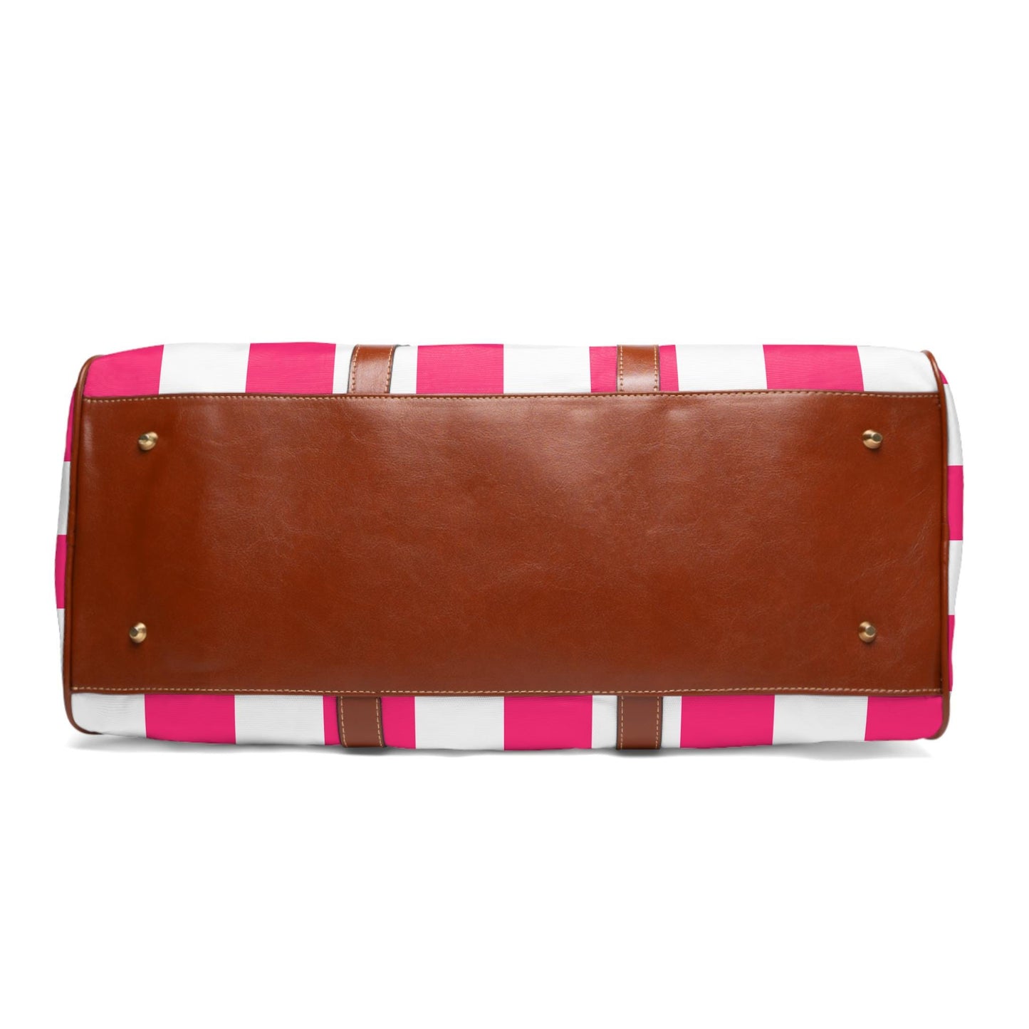Pink Checkered Weekender Waterproof Travel Bag | Preppy Palm Beach Duffle
