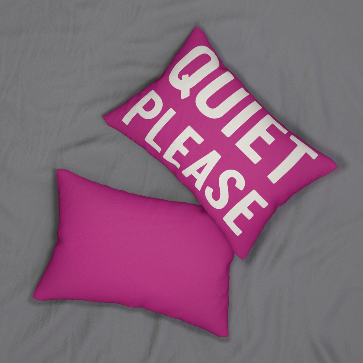 Girl Golf Decor Lumbar Pink Pillow, Quiet Please on front Golf Sign pillow and Quiet Please on back of pillow, Man Cave Decor, Funny Pillow