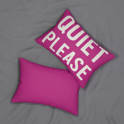 Girl Golf Decor Lumbar Pink Pillow, Quiet Please on front Golf Sign pillow and Quiet Please on back of pillow, Man Cave Decor, Funny Pillow