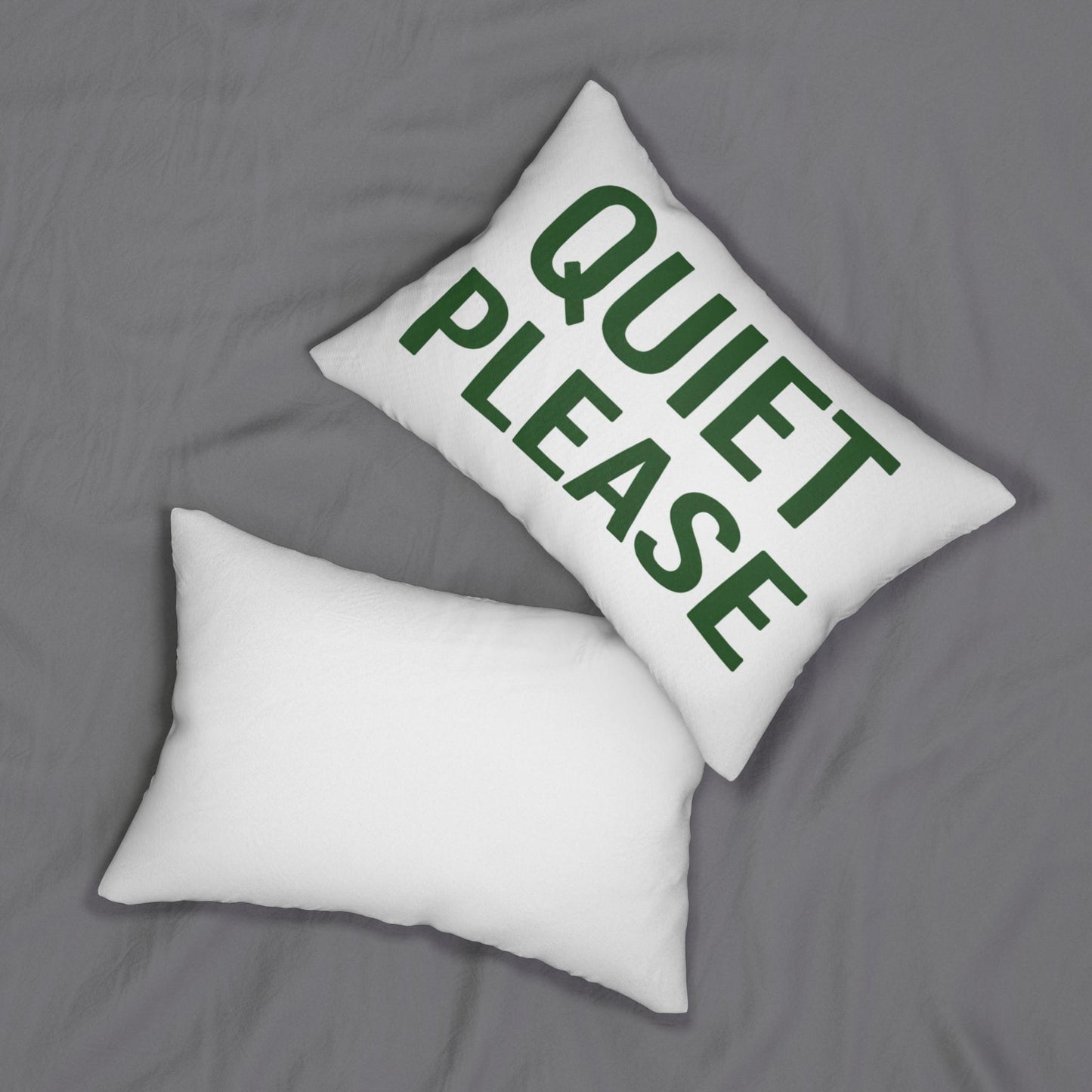 Fun Golf Decor Lumbar Pillow, Quiet Please on front Golf Sign pillow and Quiet Please on back of pillow, Man Cave Decor, Funny Pillow
