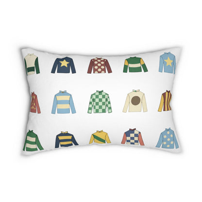 Derby Horse Jockey Lumbar Pillow