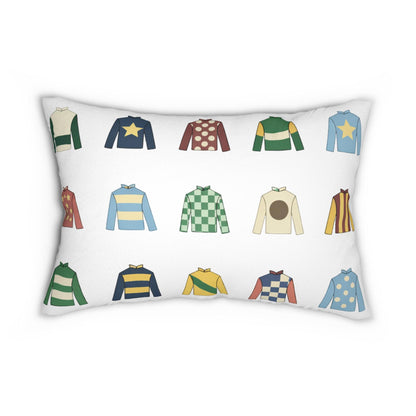 Derby Horse Jockey Lumbar Pillow