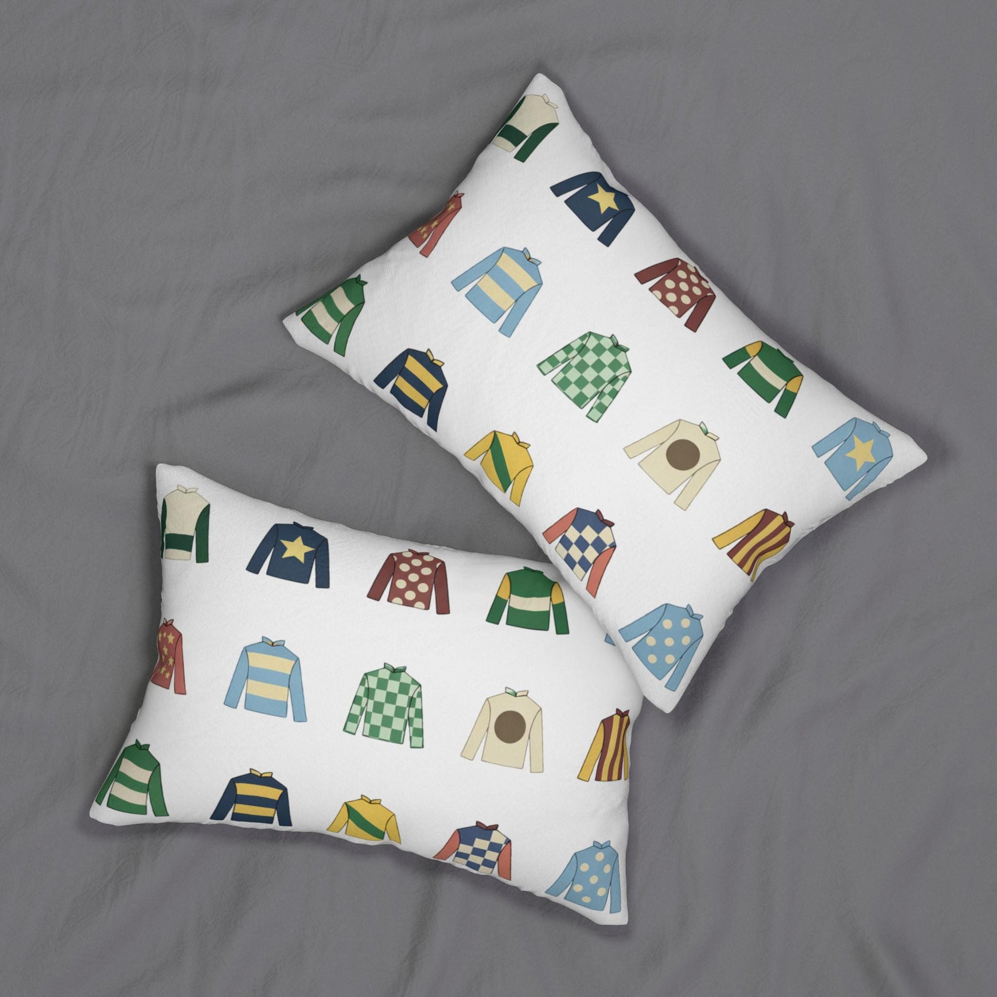 Derby Horse Jockey Lumbar Pillow
