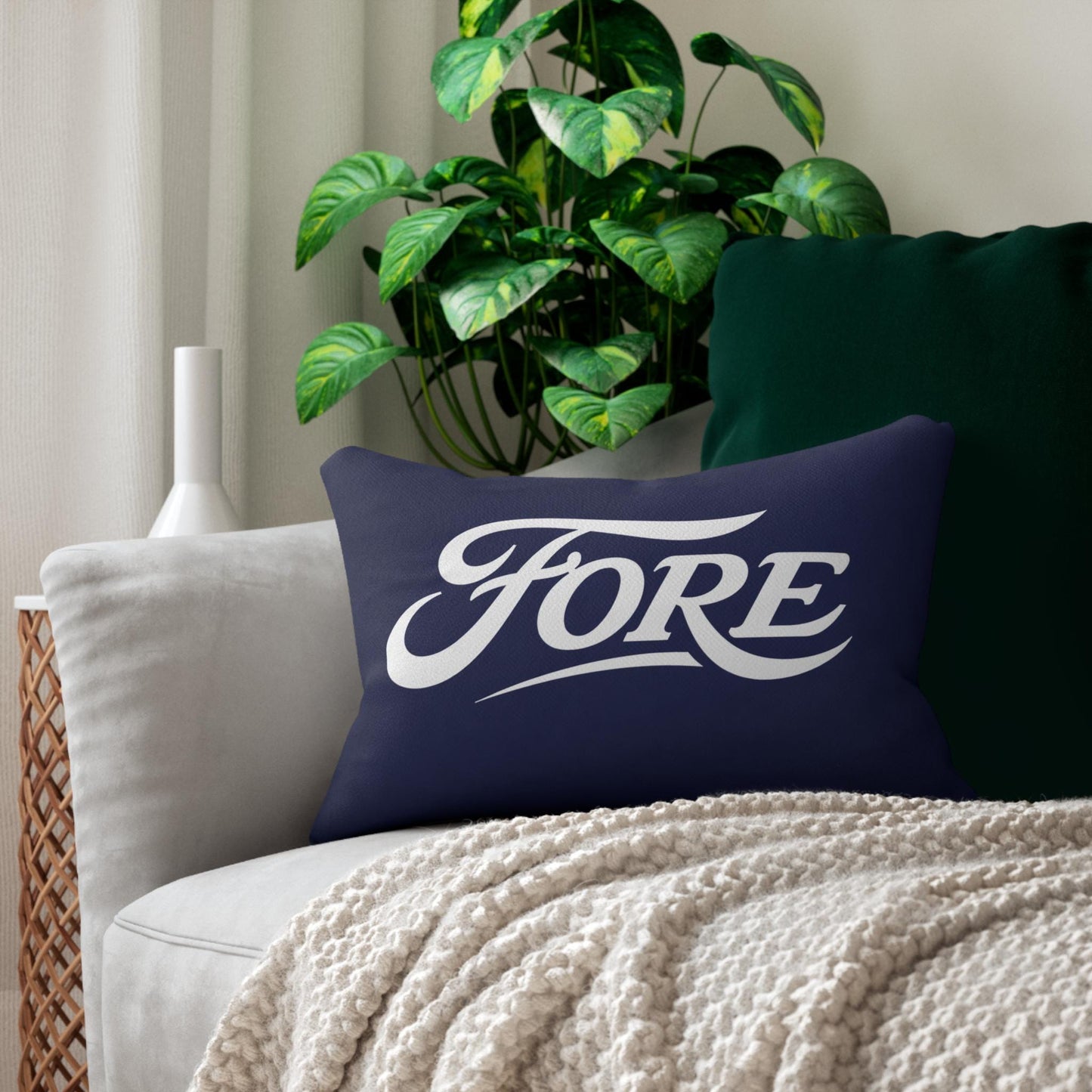 Fore Golfing lumbar pillow | Golf Decor, Golf Lover Accent Pillow