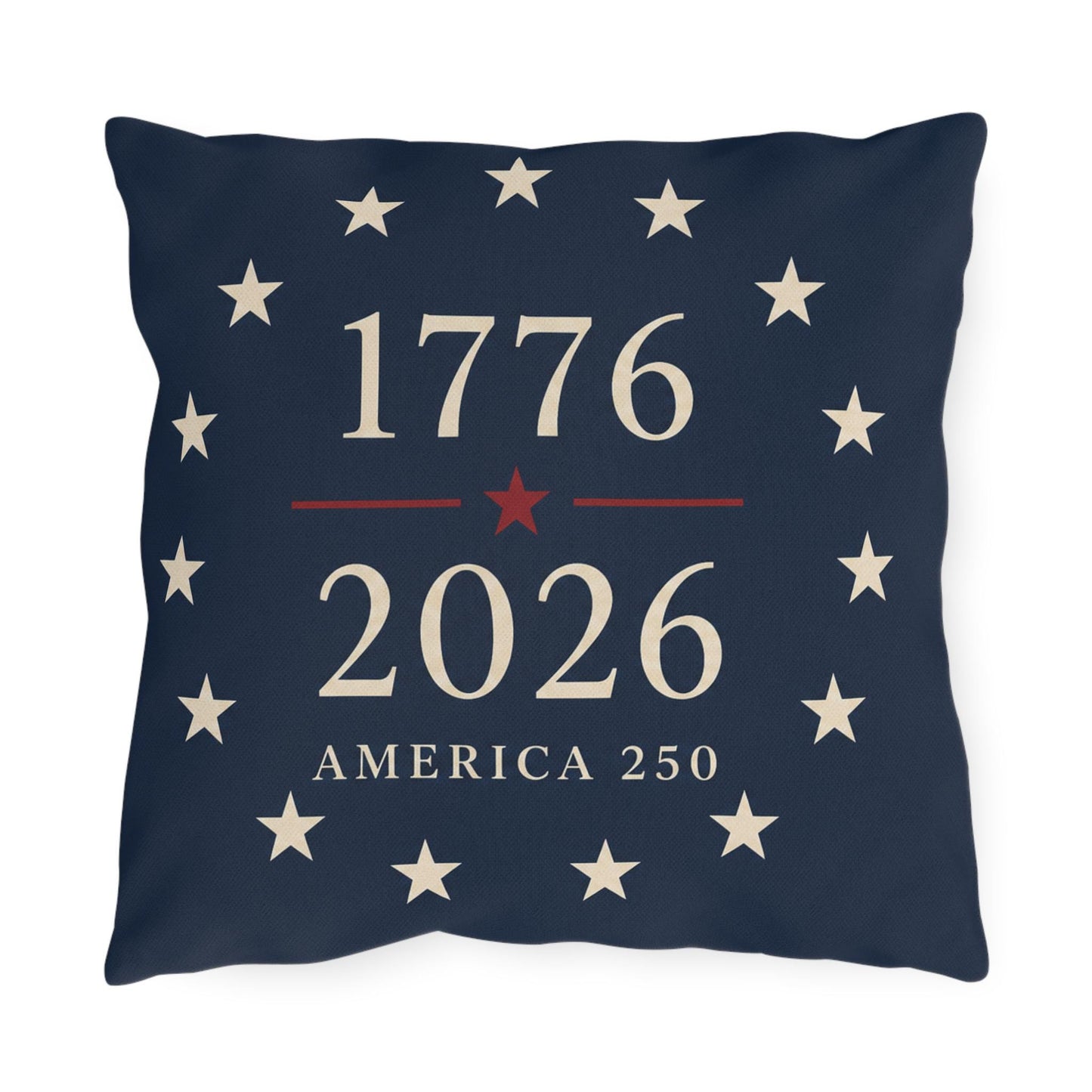 USA Flag Decor Outdoor Pillows | 250th Anniversary Patriotic Pillow