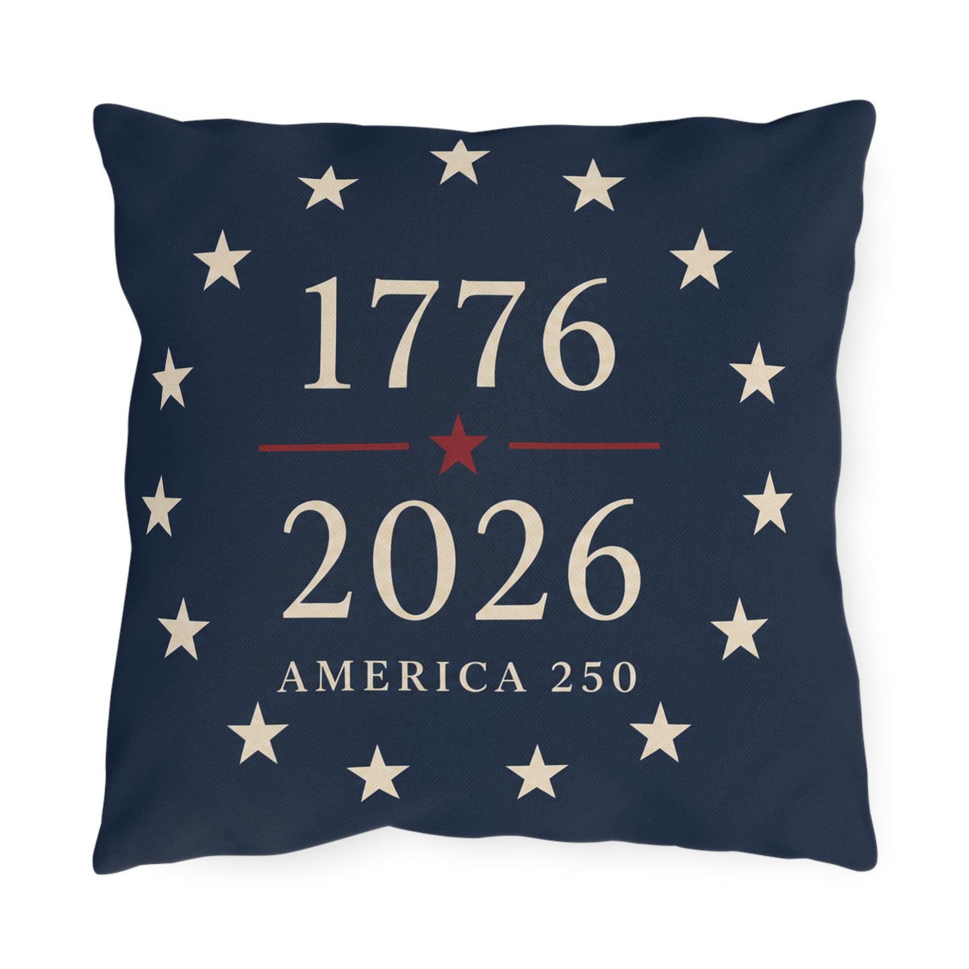 USA Flag Decor Outdoor Pillows | 250th Anniversary Patriotic Pillow